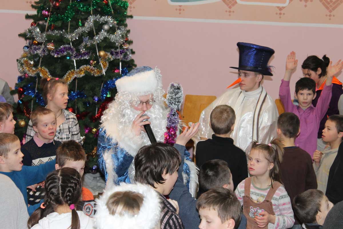 For Сhildren - New Year!  The Cadets of the Academy of the Ministry of Internal Affairs Organized a  Celebration in the Boarding School 