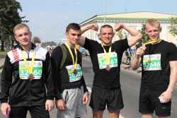 Cadets took part in the Minsk half marathon 